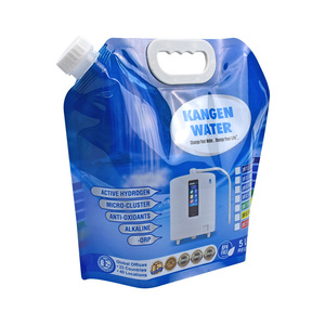 Sac à eau Kangen imprimé personnalisé en usine sac de poche liquide avec poignée en plastique PE pour le lait et l'eau - Product Image 2