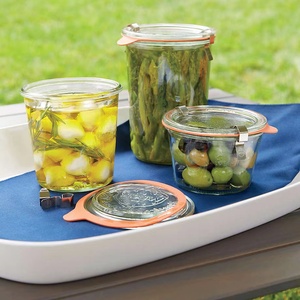 Lọ <span class=keywords><strong>Weck</strong></span> Thủy Tinh Có Nắp Đậy Và Kẹp Cao Su Thủy Tinh - Product Image 2