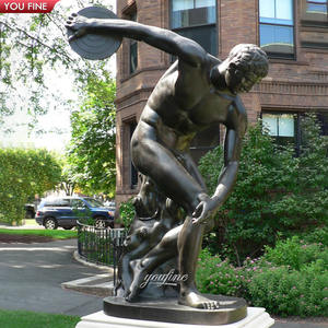 Statue d'extérieur en Bronze grec, 1 pièce, Sculpture homme noir, moulage à domicile - Product Image 1