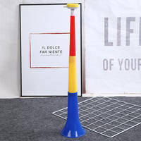 Maßgefertigte Fußballstadion-Lufthupe - PVC-Vuvuzela mit Nationalflaggenfarben Laute Dreiteilige Plastikhorn für Fußballfans, Anfeuern