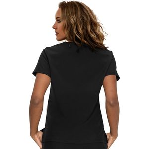 Blusa Médica Floralhue para Mujer, Cuello en V Curvo, 3 Bolsillos, Suave y Elástica, Manga Regular, Grosor Estándar, Tipo Pullover - Product Image 3
