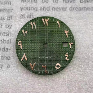 นาฬิกาดิจิตัลสแตนเลสสตีล31.8มม. นาฬิกาสายโอ๊คดัดแปลงจากบ้านไร่ดีไซน์ไม่ส่องสว่างเคลื่อนไหว Nh35ตะวันออกกลางอาหรับ - Product Image 4