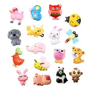 Großhandel individuell niedlich flacher Rücken Harz Tierenanhänger <span class=keywords><strong>DIY</strong></span> Handy-Hülle Dekoration Zubehör Puppenhaus künstlicher Stil - Product Image 1