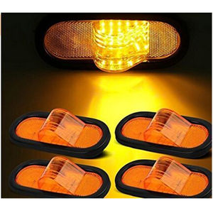 Feux arrière de remorque ovales blancs à LED de 6 pouces Alanber 18LED avec œillets de montage, fiches IP67 étanches, feux de recul/arrière pour remorque - Product Image 4