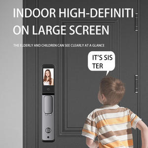 BBDHOME tuya serrure biométrique automatique rfid IC <span class=keywords><strong>cardf</strong></span> Wifi APP combinaison 3D visage empreinte digitale serrure de porte intelligente avec caméra - Product Image 3