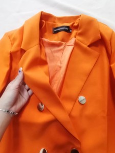 S-3xl 여성 코트 신상 봄 가을 우아한 레저 솔리드 긴팔 블레이저 한국 패션 럭셔리 루즈핏 자켓 - Product Image 3