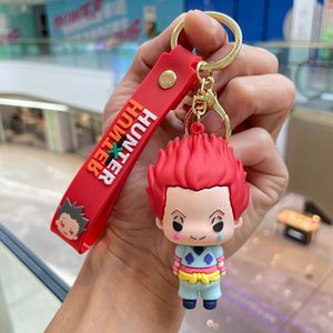 6 Estilos de Llaveros con Figura de Anime de Killua Zoldyck, Hisoka y <span class=keywords><strong>Chrollo</strong></span>, Mini Figura de Anime de 10 cm con Anillo - Product Image 5