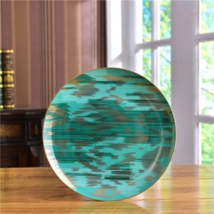Service de table de luxe en céramique colorée et porcelaine fine, avec décorations, ustensiles de cuisine, vaisselle, style minimaliste, idéal pour offrir, sans danger pour les aliments - Product Image 6
