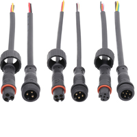 AOHUA M12 personnalisé connecteur de câble mâle femelle pré-câblé 5 broches connecteur LED IP65 pour système d'éclairage LED