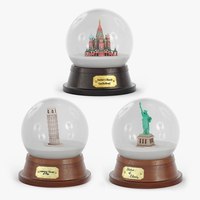 OEM Maßgefertigte Polyresin Schneekugel Handgemachte Harz-Wasserkugel Souvenir Geschenk Dekoration