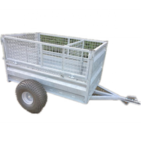 Remorque utilitaire agricole galvanisée | Remorque à cage à essieu simple ou tandem de taille personnalisée pour usage agricole