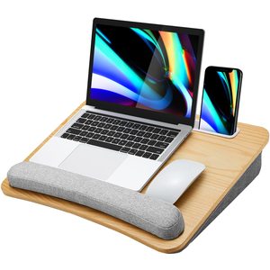 New <strong>Portable</strong> <strong>Desk</strong> With Pillow Cushion Home Office <strong>Computer</strong> Laptop Stand Book Tablet With Storage Bag - Product Image 1