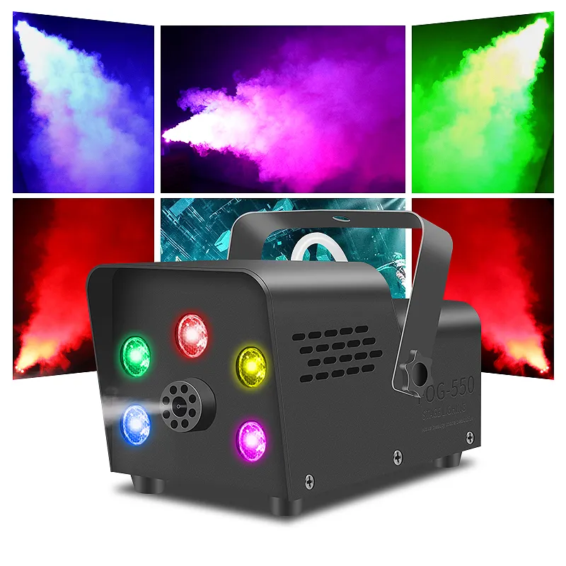 SHTX düşük fiyat LED RGB ışık ile 550w sis makinesi gece kulübü düğün şapel partiler disko ktv kiliseler için mini duman makinesi