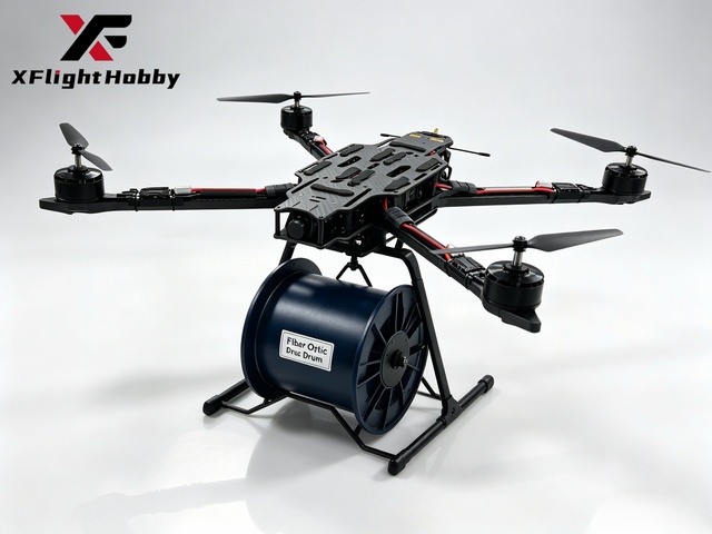 XFlight Hobby Customizable 18 Inch FPV Drone Kit Compatible with Long Range Optical Fiber Spool AI Module Tracking Function