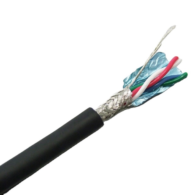 SREXACT 8.0mm DMX-512 Audio Cable 5-Pin 24AWG Bare Copper 100m Length PVC Jacket Braid Shielding 120 Ohm Coil Control Lighting