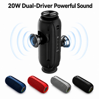 Altavoz Portátil Super Bass, Columna de Audio Inalámbrica, Sistema de Sonido con Subwoofer Estéreo 3D