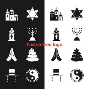 一浩伊定制缎子犹太斜纹圆顶木丝绸宗教男男孩犹太以色列定制基帕犹太人 - Product Image 3