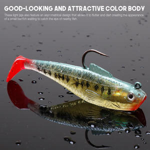 Appât <span class=keywords><strong>souple</strong></span> artificiel en Silicone pour la pêche d'<span class=keywords><strong>hiver</strong></span>, <span class=keywords><strong>leurre</strong></span> pour attraper des poissons comme les brochets, avec tête plombée, en forme de ver, matériel pour pêcher, 20 cm, 26g - Product Image 6