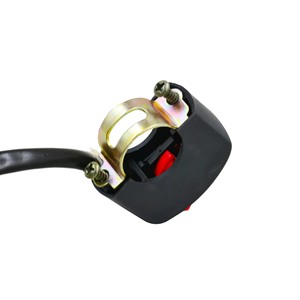 Interrupteur <span class=keywords><strong>clignotant</strong></span> universel pour guidon de <span class=keywords><strong>Moto</strong></span>, bouton marche/arrêt, vtt, vélo, DC12V/10A, fil noir à deux cœurs - Product Image 6
