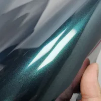 Film de protection de carrosserie en vinyle vert minuit brillant de qualité supérieure pour voiture et moto, autocollant DIY avec technologie Air Release, sans colle, auto-réparant