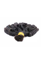Cheveux humains en vrac bouclés torsadés non traités pour le tressage sans trame Cheveux humains en vrac humides et ondulés Tressage Bundle Extension de cheveux