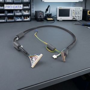 PRODATA LVDS-Kabelbaum-Steckverbinder Reinkupferleiter Nylon-Ummantelung Aluminium ISO 9001 für Computer LCD/LED-Panels - Product Image 1
