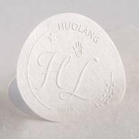Stiker Label Logo Kustom Tekstur Granular Toko Bunga Stiker Iklan Cetak UV Stiker Segel Buket