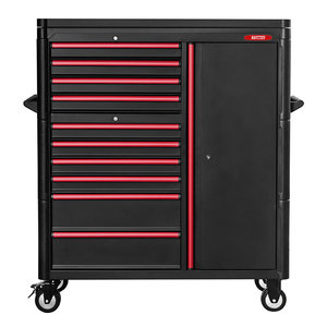 GATmatic Chariot d'atelier robuste et personnalisable en aluminium et fer pour garage, chariot de réparation automobile à 10 tiroirs, support OEM, modèle G - Product Image 1