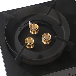 Drei-Kopf-Fierce Integrated Portable Card Herd Outdoor <span class=keywords><strong>Camping</strong></span> Wind dichter Picknick-Gasherd Magnetische Funktion Metall Butan Kraftstoff - Product Image 2