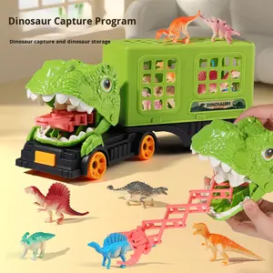 Vente en gros de nouvelle voiture à inertie jouet pour garçons cadeau d'anniversaire <span class=keywords><strong>camion</strong></span> de stockage de dinosaures avec petit <span class=keywords><strong>dinosaure</strong></span> - Product Image 1