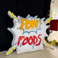 Panneau publicitaire gonflable en forme de lettre pour la promotion et la décoration