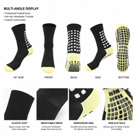 Chaussettes de football antidérapantes, respirantes, antibactériennes, à séchage rapide, pour l'entraînement, OEM, hautement personnalisables