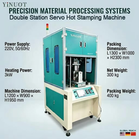 Nouvelle machine d'impression d'étiquettes à transfert thermique automatique à double station avec servomoteur et injection en ligne pour l'impression de contenants en plastique