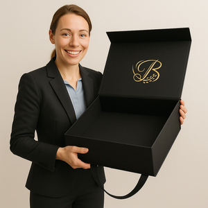 Bán Buôn Luxury Elegant Flap Có Thể Gập Lại Cứng Nhắc Hộp Quà Tặng Giấy Tùy Chỉnh In Ấn Từ Các Tông Hộp Quà Tặng - Product Image 3