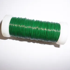 Wholesale Price Small Spool Light Green Decorative Craft Floral Wire For Handicrafts