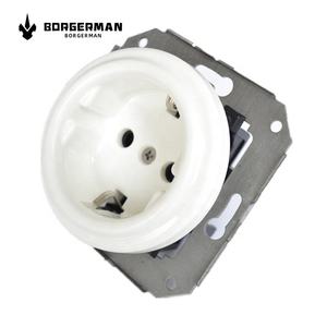 平齐安装德国陶瓷电气墙插座，无框架 - Product Image 6