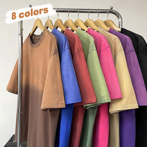 Wholesale <b>Silk</b> Screen Printed Knitted Polyester/Cotton Plain Custom Logo Vintage Oversized Acid Wash <b>Men</b> T-<b>shirt</b> - Product Image 1