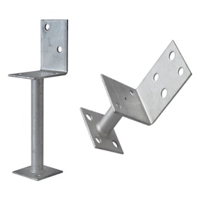 Heavy Duty Galvanized <strong>Post</strong> Shoe <strong>for</strong> Deck Frame Support Adjustable Height <strong>Post</strong> Support <strong>Bracket</strong> Q235B Galvanized - Product Image 4
