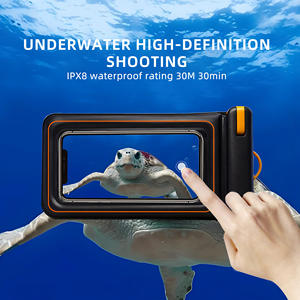 เคสโทรศัพท์กันน้ำแบบลอยน้ำได้ IPX8 พร้อมช่องใส่ของสองช่อง  ซองกันน้ำแบบฟองน้ำสำหรับขายส่ง ใช้สำหรับกีฬาทางน้ำกลางแจ้ง - Product Image 3