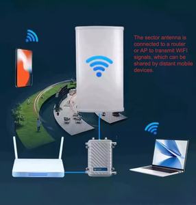 5,8G 20dBi двойная поляризованная панельная антенна 5000-6000 мГц Grey 2x4,3-10 женские антенны для базовой станции - Product Image 5