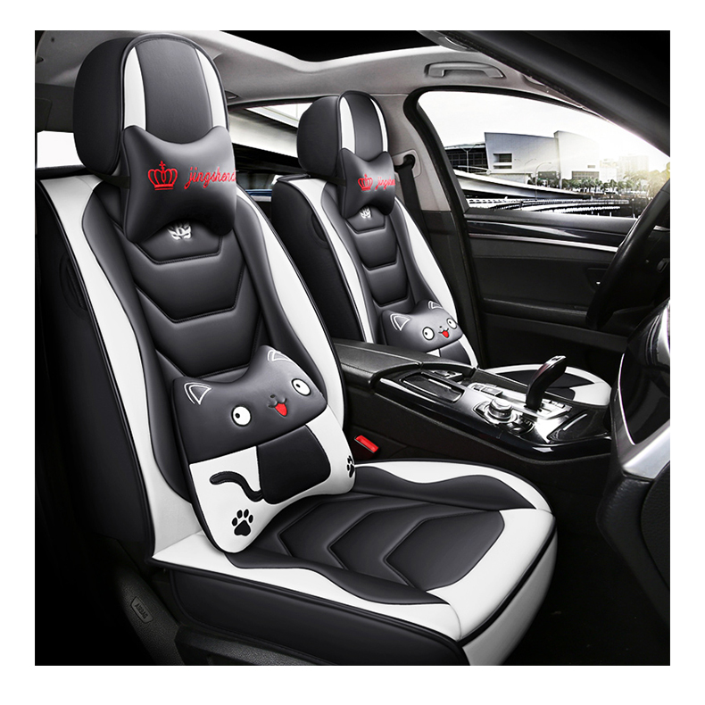 Роскошные кожаные авто чехлы сидений для большинства 5 сидений автомобиля чехлы на сиденья Универсальные чехлы для сидений автомобиля чехлы на сиденья