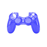 Coque de protection transparente en PC rigide pour manette PS4, vente en gros