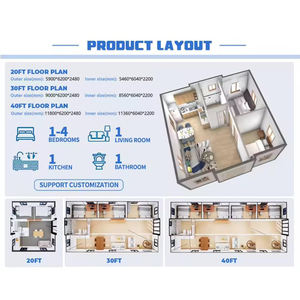 Сборные дома на заказ для Канады и Пуэрто-Рико | Выберите 1 или 2 спальни, гостиную и контейнер размером 20 футов/40 футов - Product Image 6