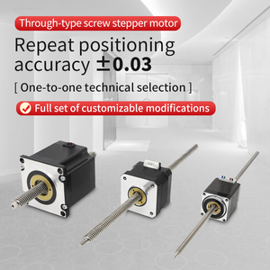 UMOT yüksek hızlı Mini kurşun vida ile Anti boşluk fındık Nema8 11 14 17 23 olmayan esir hibrid lineer tekleyerek çalışan Motor 3D yazıcı için - Product Image 4