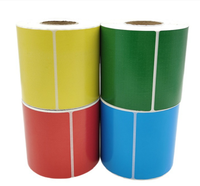 Etiqueta Térmica Directa de Vinilo de 58x40 mm, Autoadhesiva, Libre de BPA, Resistente al Agua, Rollo de Etiquetas de Código de Barras para Impresora de Recibos POS, Etiqueta de Precio
