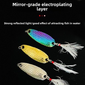 Leurre Cuillère Micro Stream Ultralight Daoyu avec Paillettes en Alliage de Zinc pour la Pêche à la Truite, au Bar et aux Poissons de Ruisseau en Eau Douce - Product Image 3