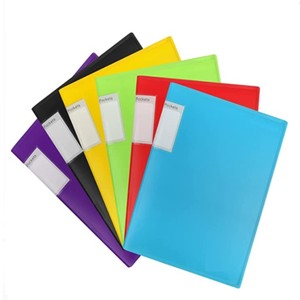 Tamaño A4 <span class=keywords><strong>PVC</strong></span> 40 bolsillo negro cartera arte carpeta presentación exhibición libro caja de almacenamiento con fundas de plástico almacenamiento de documentos - Product Image 1