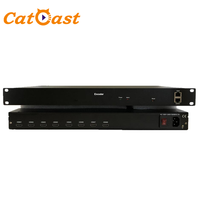 Codificador CATV de 8 canales ASI IP H. 264 HD MI a IP, codificador de vídeo