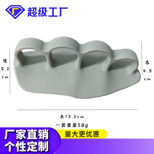 Ensemble de renforcement de la force de préhension en silicone avec poignée droite antidérapante, entraîneur de doigts et protecteur de paume pour le fitness - Product Image 5