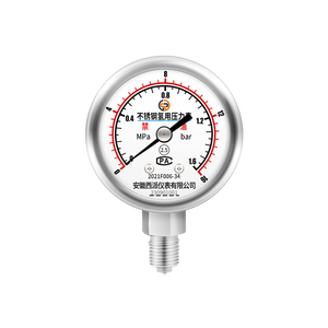 เครื่องวัดความดันออกซิเจนสแตนเลสสตีล Y100BF 1.6MPa เครื่องวัดความดันออกซิเจนที่มีความบริสุทธิ์สูงทนทาน - Product Image 2